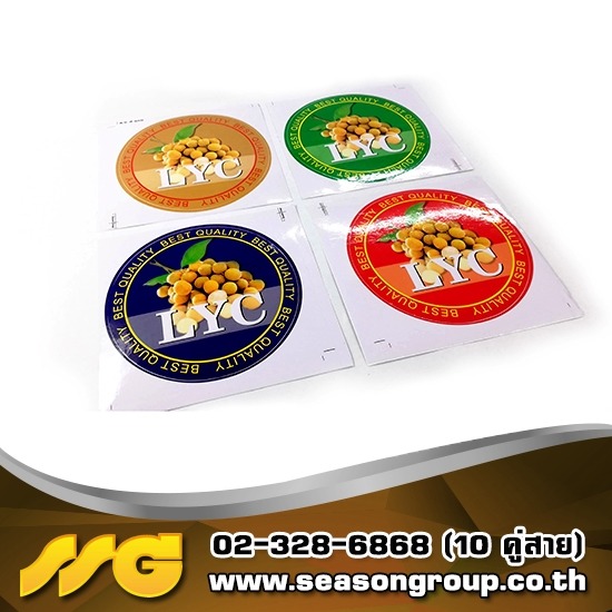 โรงพิมพ์สติกเกอร์ - ซีซัน กรุ๊ป  - สติ๊กเกอร์พีวีซีกันน้ำ Sticker PVC