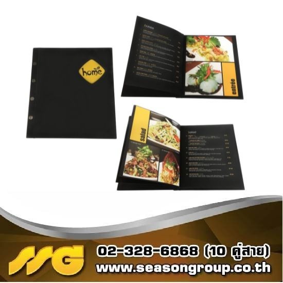 โรงพิมพ์สติกเกอร์ - ซีซัน กรุ๊ป  - รับพิมพ์เมนูอาหารไม่มีขั้นต่ำ