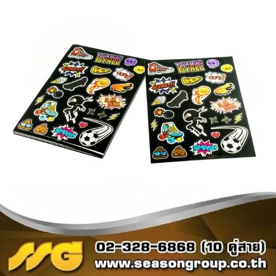 รับผลิตสติ๊กเกอร์พีวีซี พร้อมไดคัท สติ๊กเกอร์กันน้า Sticker PVC - บริษัท ซีซัน กรุ๊ป จำกัด - รับผลิตสติ๊กเกอร์พีวีซี พร้อมไดคัท  สั่งทําสติ๊กเกอร์ไดคัทกันน้ำ  ปริ้นสติ๊กเกอร์ไดคัทด่วน 