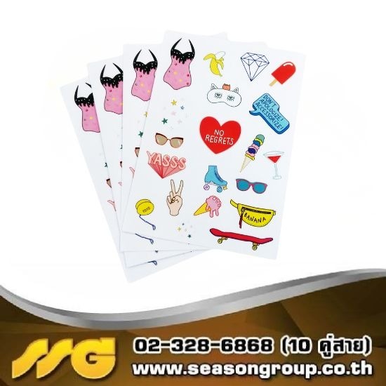 รับผลิตสติ๊กเกอร์พีวีซี พร้อมไดคัท สติ๊กเกอร์กันน้า Sticker PVC - บริษัท ซีซัน กรุ๊ป จำกัด - รับผลิตสติ๊กเกอร์พีวีซี พร้อมไดคัท  สั่งทําสติ๊กเกอร์ไดคัทกันน้ำ  ปริ้นสติ๊กเกอร์ไดคัทด่วน 