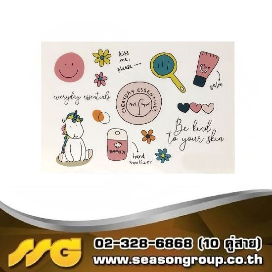 รับผลิตสติ๊กเกอร์พีวีซี พร้อมไดคัท สติ๊กเกอร์กันน้า Sticker PVC - บริษัท ซีซัน กรุ๊ป จำกัด - รับผลิตสติ๊กเกอร์พีวีซี พร้อมไดคัท  สั่งทําสติ๊กเกอร์ไดคัทกันน้ำ  ปริ้นสติ๊กเกอร์ไดคัทด่วน 