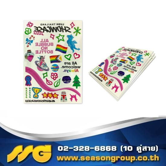สติ๊กเกอร์แทททูติดร่างกาย Tattoo Sticker